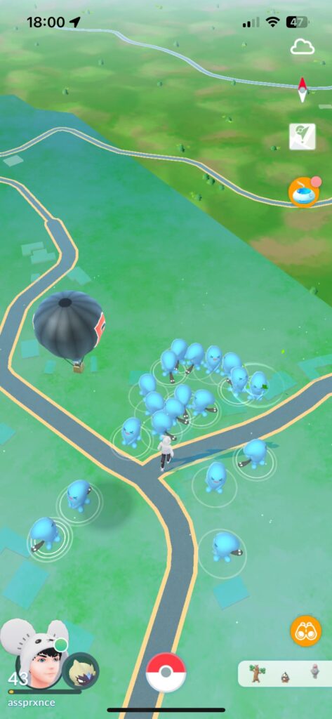 Massive spawn point at my mom's house in a secluded rural mountain area with no pokestops in sight