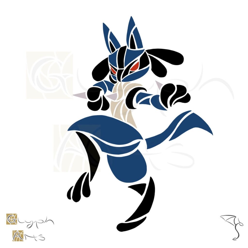 Lucario block glyph! [OC]