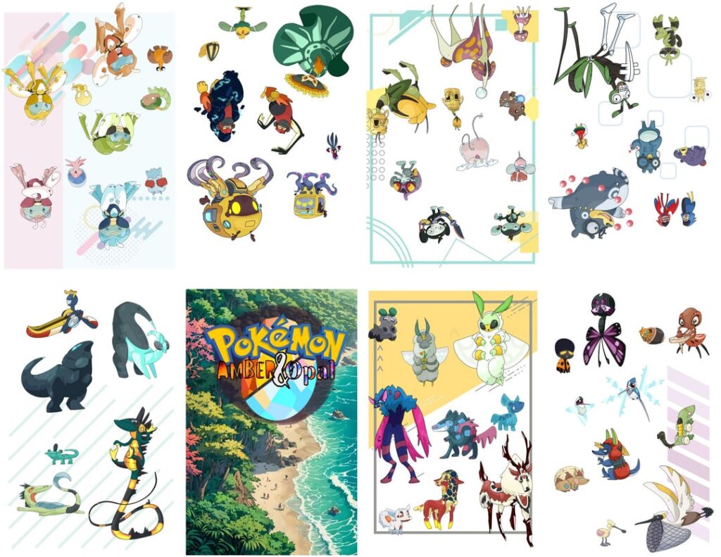 My daughter has been into my fakemon. So I made her a zine with them! I hope to get back to fakemon one day!