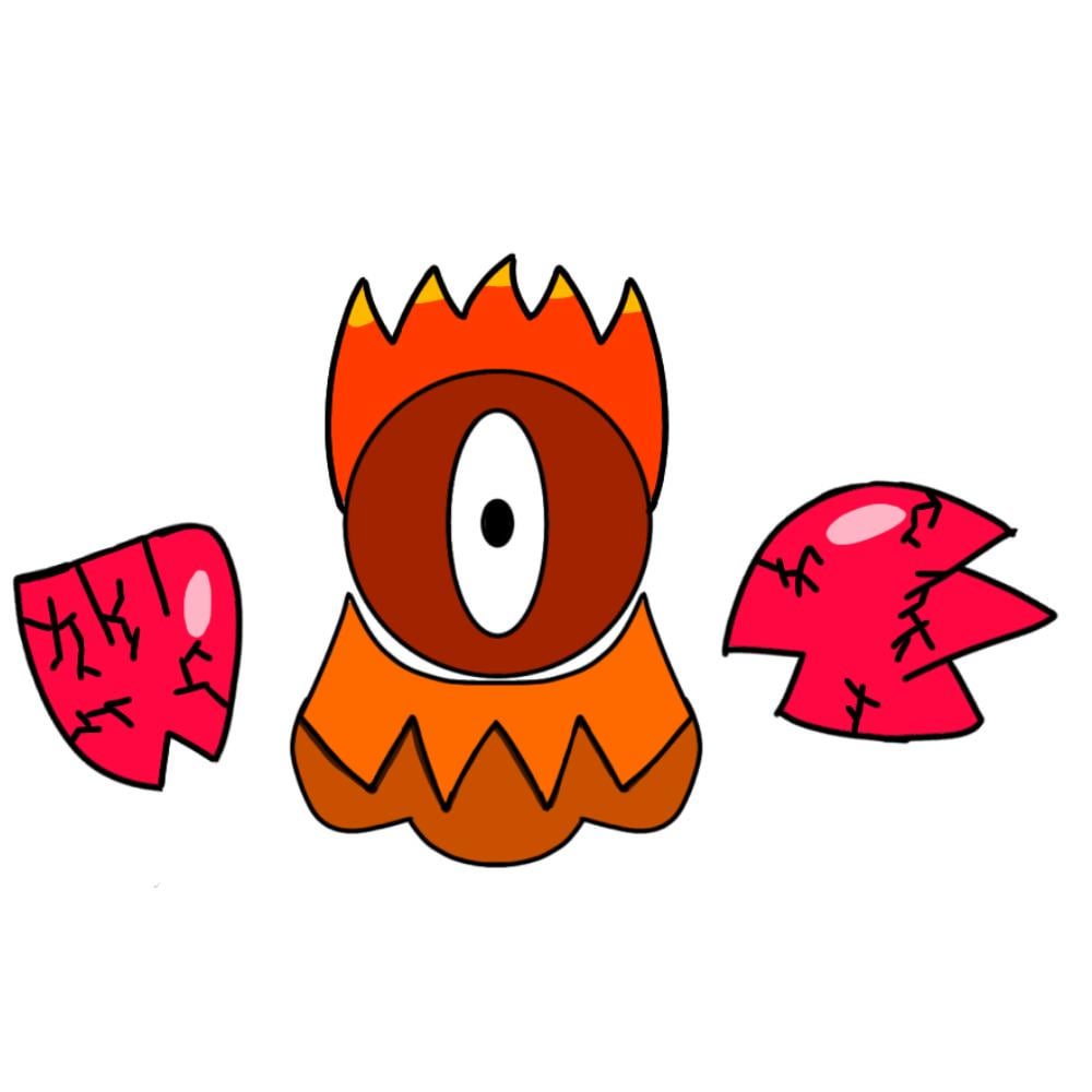 Decided to get back into drawing Fakemon and drew this...idk what to name it tho