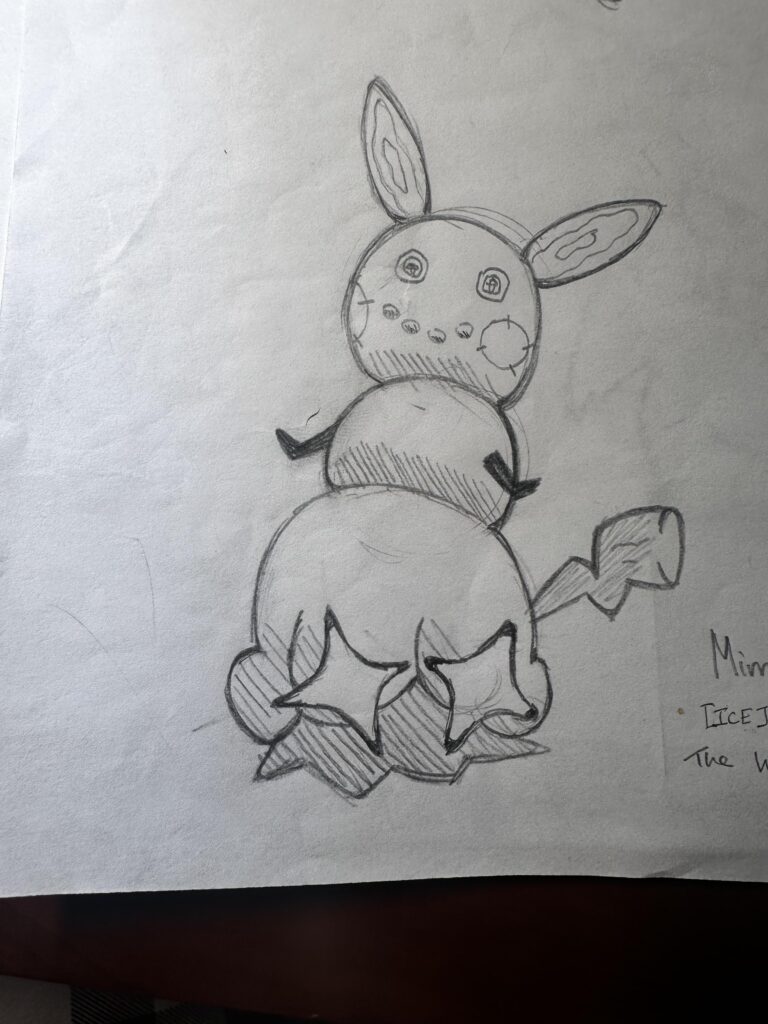 Mimikyu convergent form, Mimikool [Ice/Ghost] (Entirely created because of the name pun)