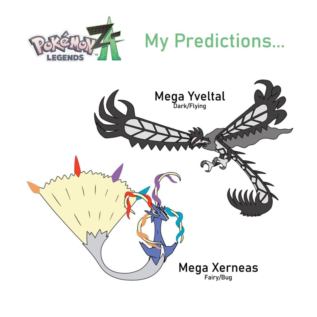 Mega Xernas and Mega Yveltal