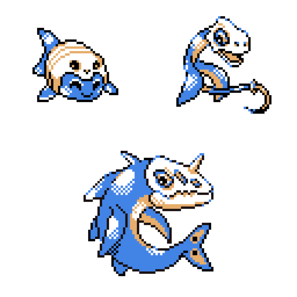 Fakemon - Water/Rock - Gen 2 GBC Style (Any feedback is welcome)