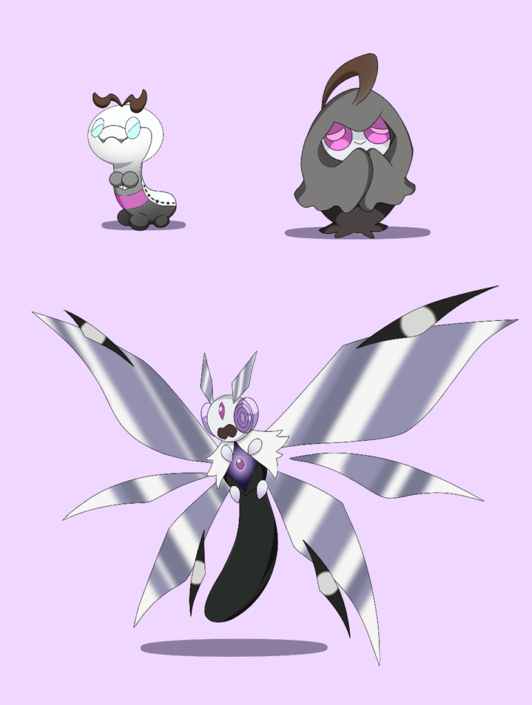 Liarva, Realis, and Hypnosect (+ shiny)