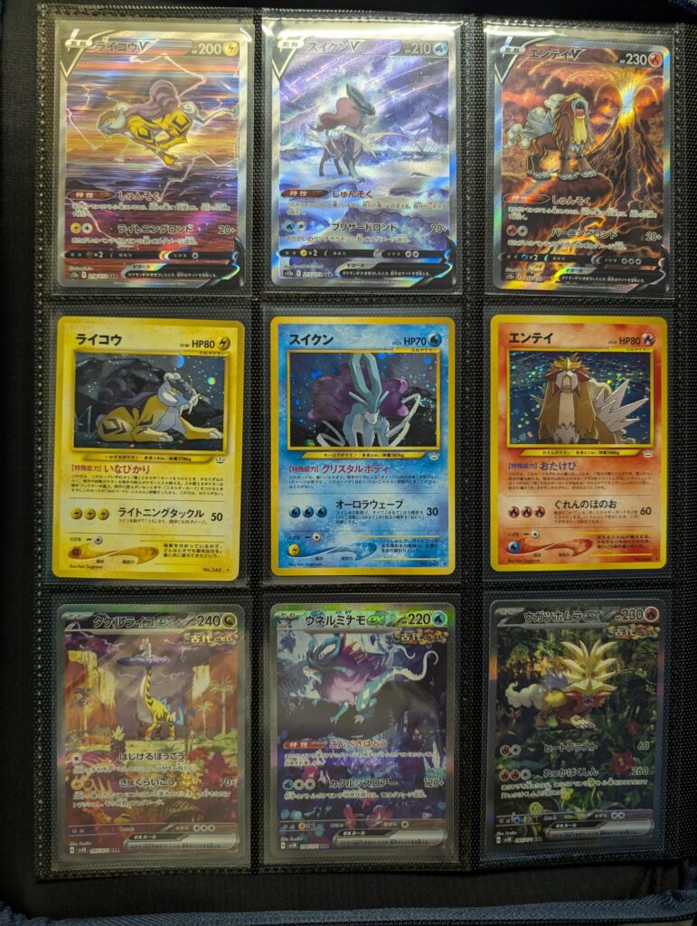 My favorite binder page :) Silver was my first Pokemon game!