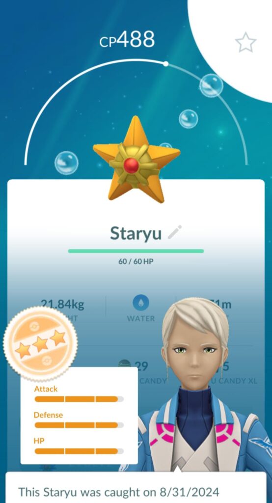 Hiya! I still like normal Staryu