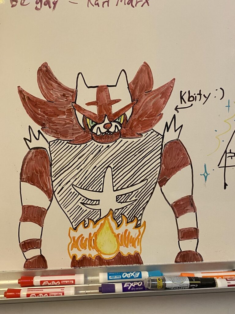 Whiteboard kitty :]