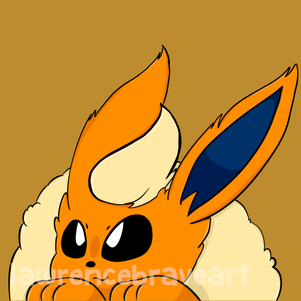 Peeking Flareon