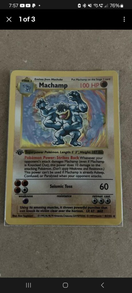 Which variation of 1st ed machamp holo is this?
