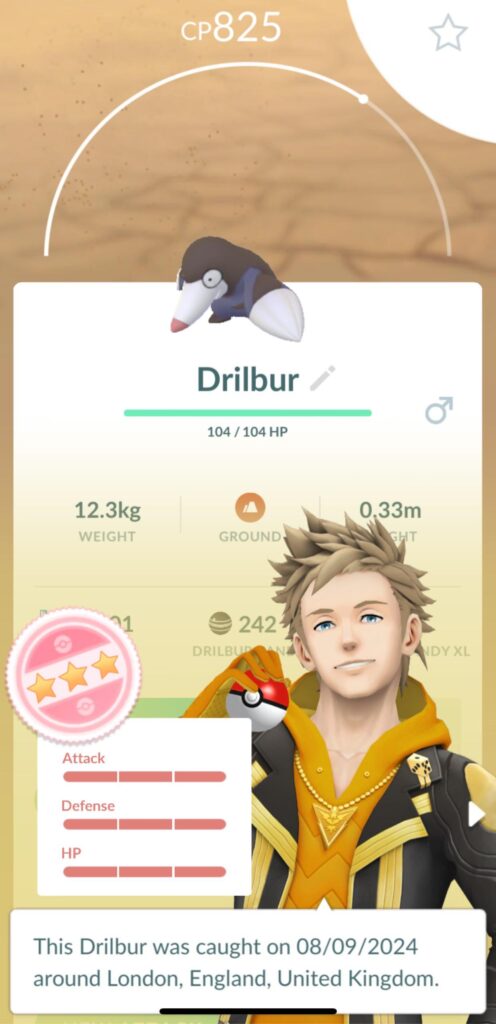 Even Drilbur is shocked at his IVs