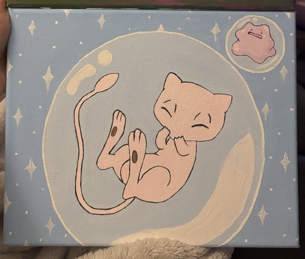 Little Mew painting I did :)