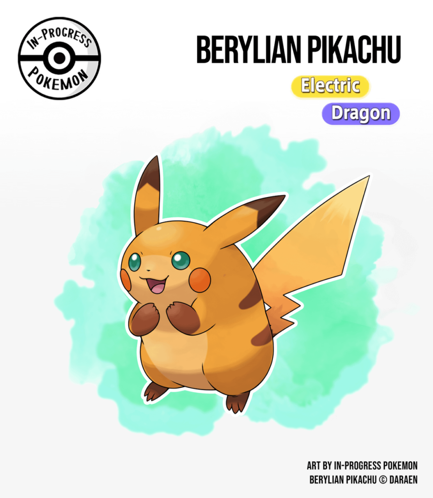 The first of my fakemon I share, regional form of Pikachu and new regional evolution, Gorachu (check the comments for details)