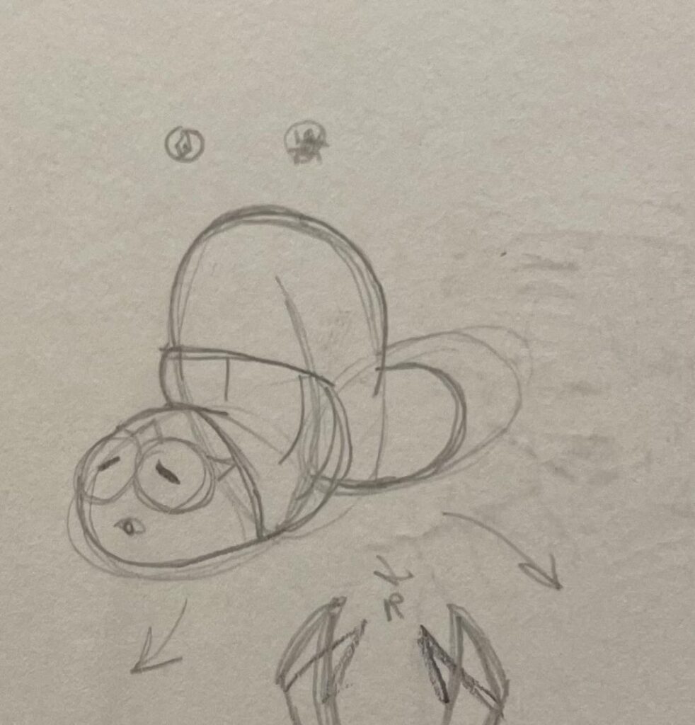 Regional bug line rough sketches (Plus second gym leader)