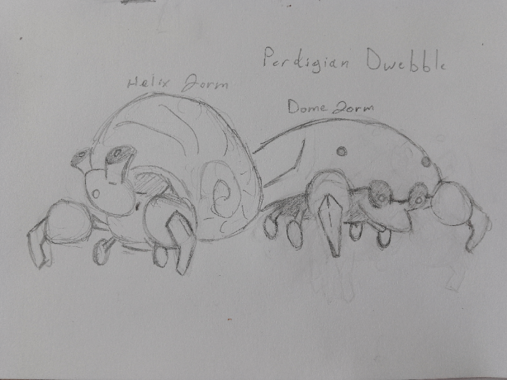 Meet Perdigian Dwebble the fossil hunter Pokémon