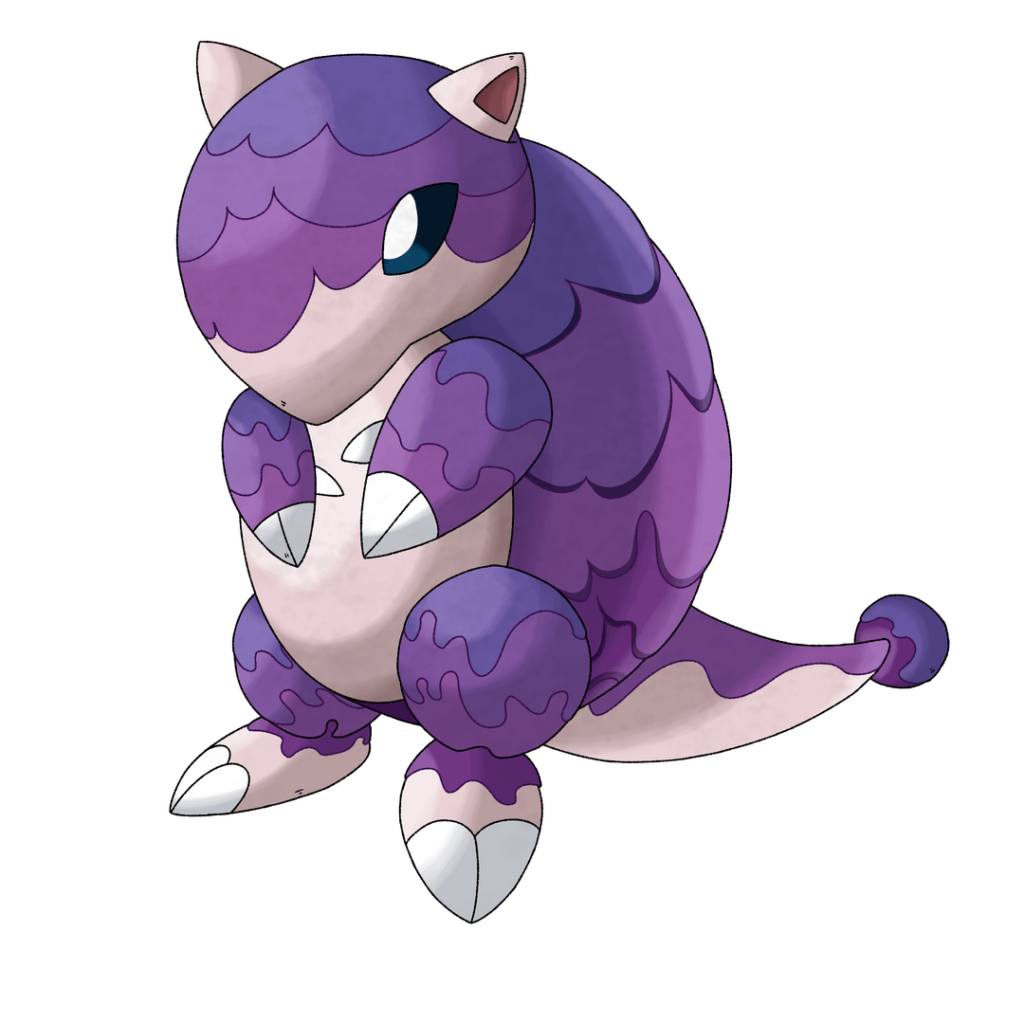 Regional variant of Sandshrew and Sandslash with a third evo
