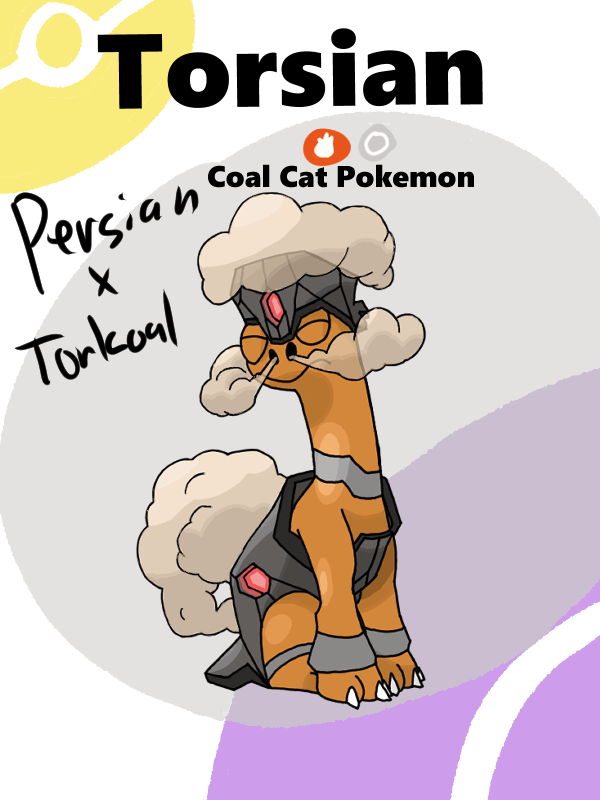 Persian and Torkoal Fusion: Torsian