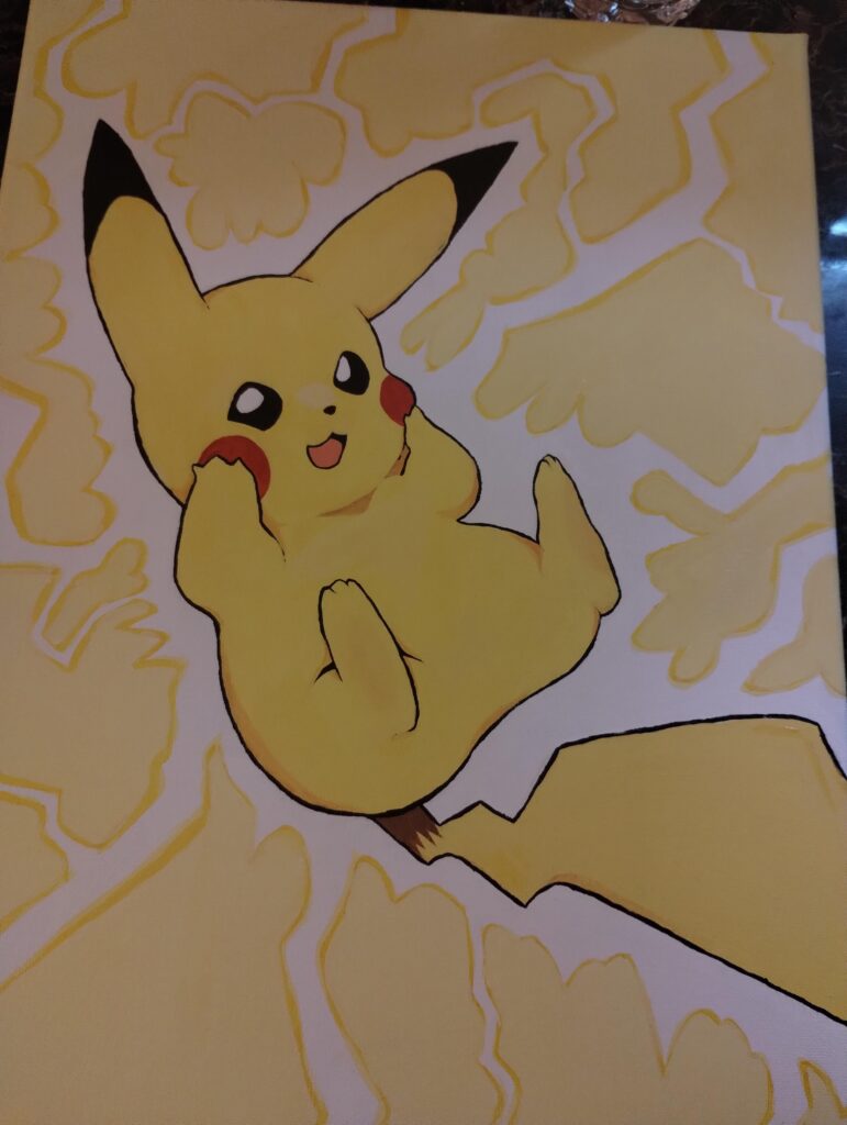 Pikachu painting by me :p