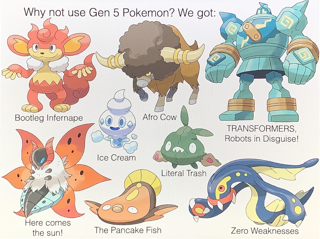 (OC) Gen 5 was a weird generation…🖤🤍