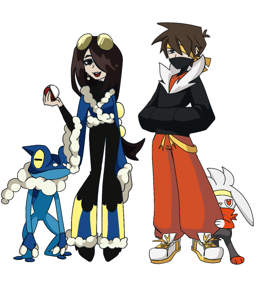 Me and My gf as pokemon trainers 🙏 (art)