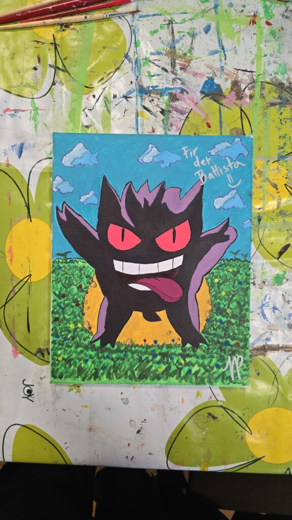 Just finished my Gengar painting