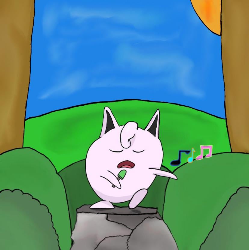 Jigglypuff singing a tune (OC)