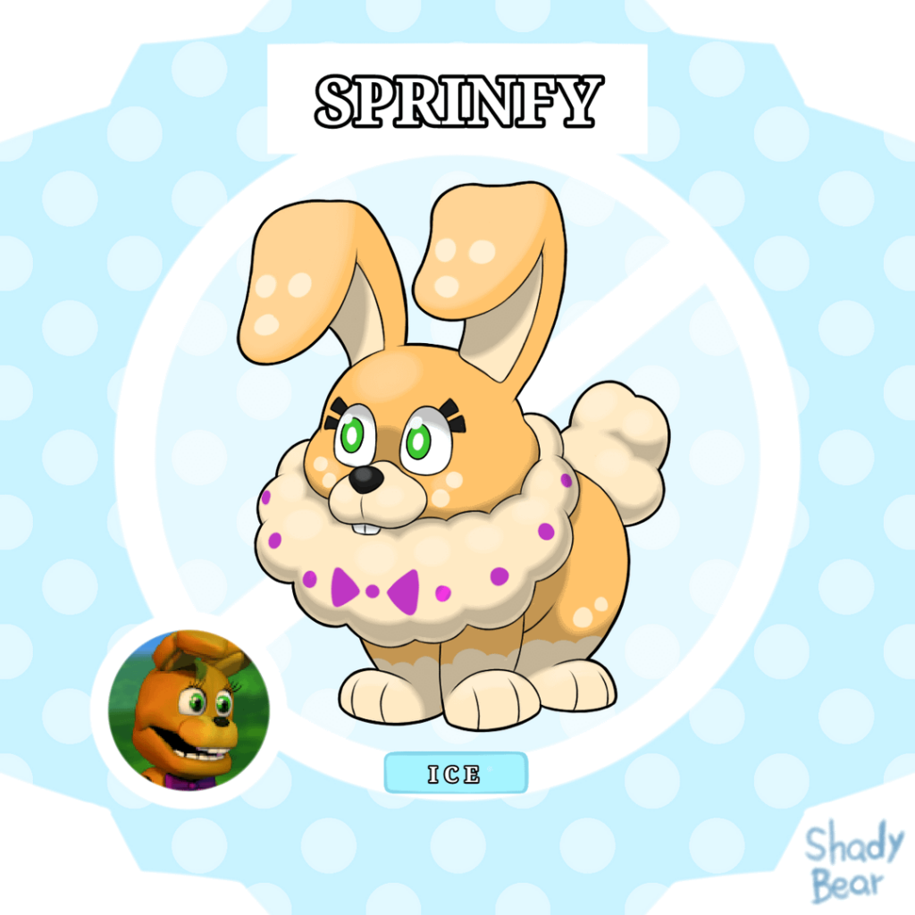 Fakemons - Springbonnie line (FNaF)
