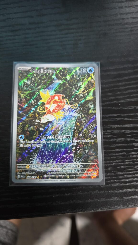 Omg, I got pull this rare magikarp from Paldean Evolved