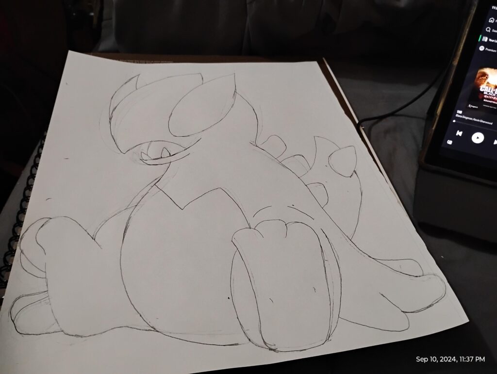 Currently trying to draw a smol lugia