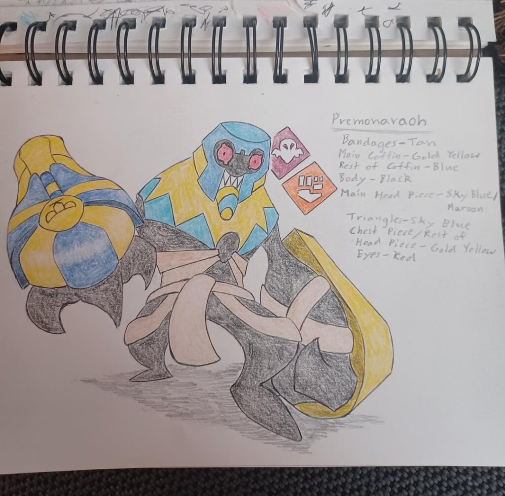 PREMONARAOH-The Sadistic Pokemon. The evolution of COFAGRIGUS.
