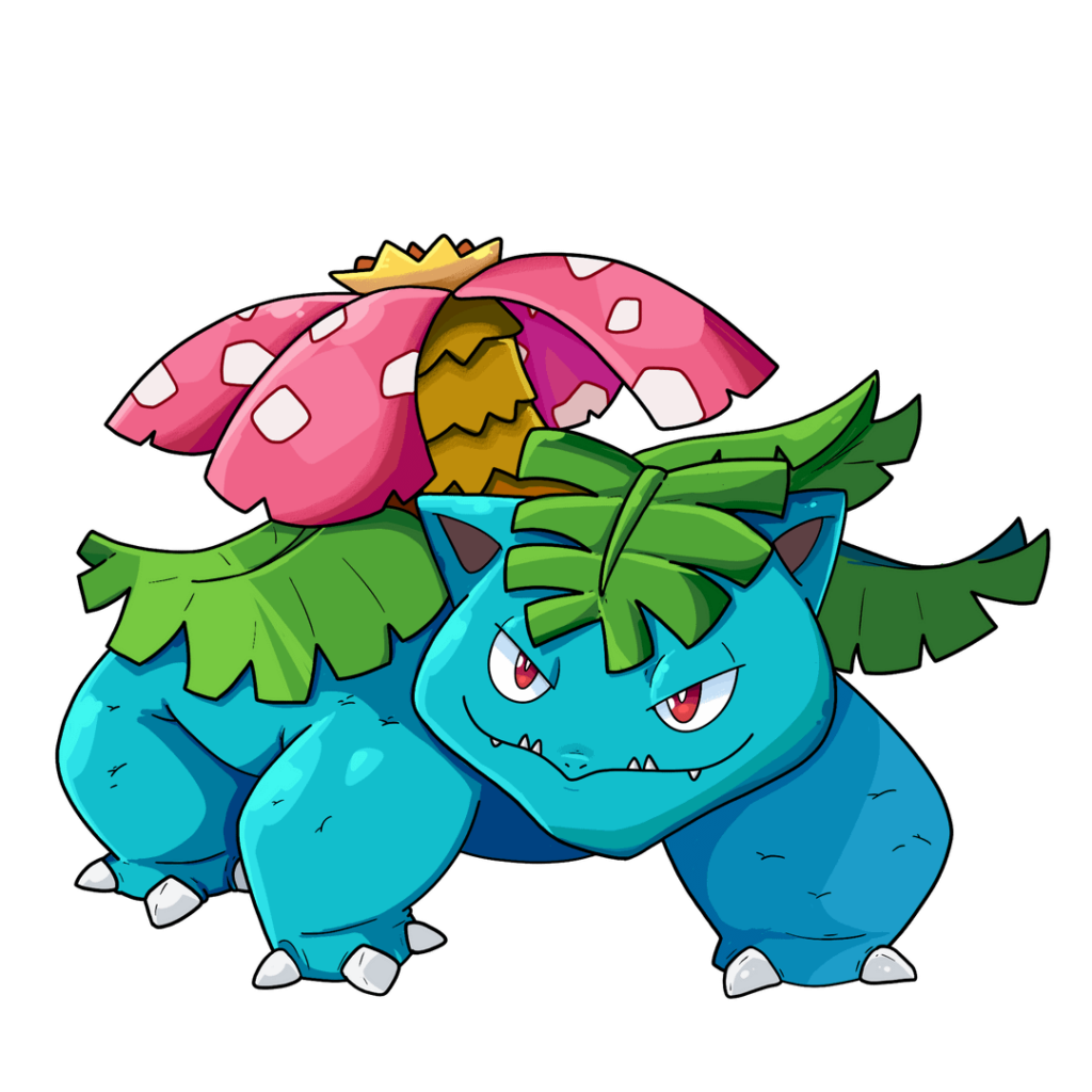 The classic trio from Kanto: Charizard/Blastoise/Venusaur