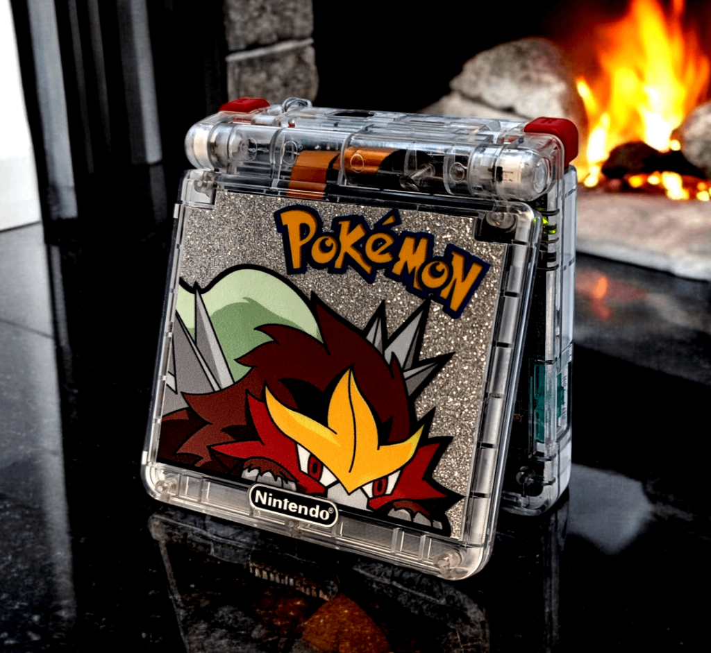 [OC] 🔥ENTEI🔥 version Gameboy Advance SP ƪ⁠(⁠˘⁠⌣⁠˘⁠)⁠ʃ Watcha think?