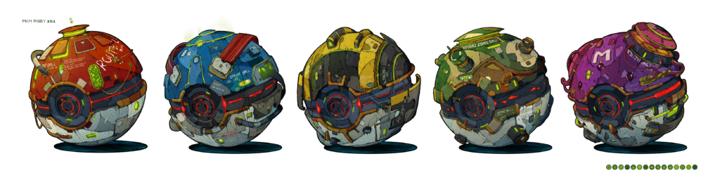 Industrial Poke Ball Redesigns