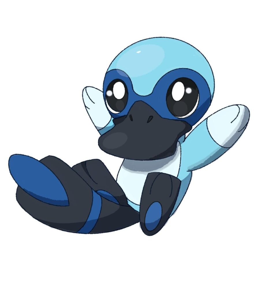 This is Platypat, Platyslash, and Warrblade my first fully rendered fakemon evolutionary line! They are the Water starters of my region and their types are Water, Water/Poison, and Water/Poison. Would you choose them?