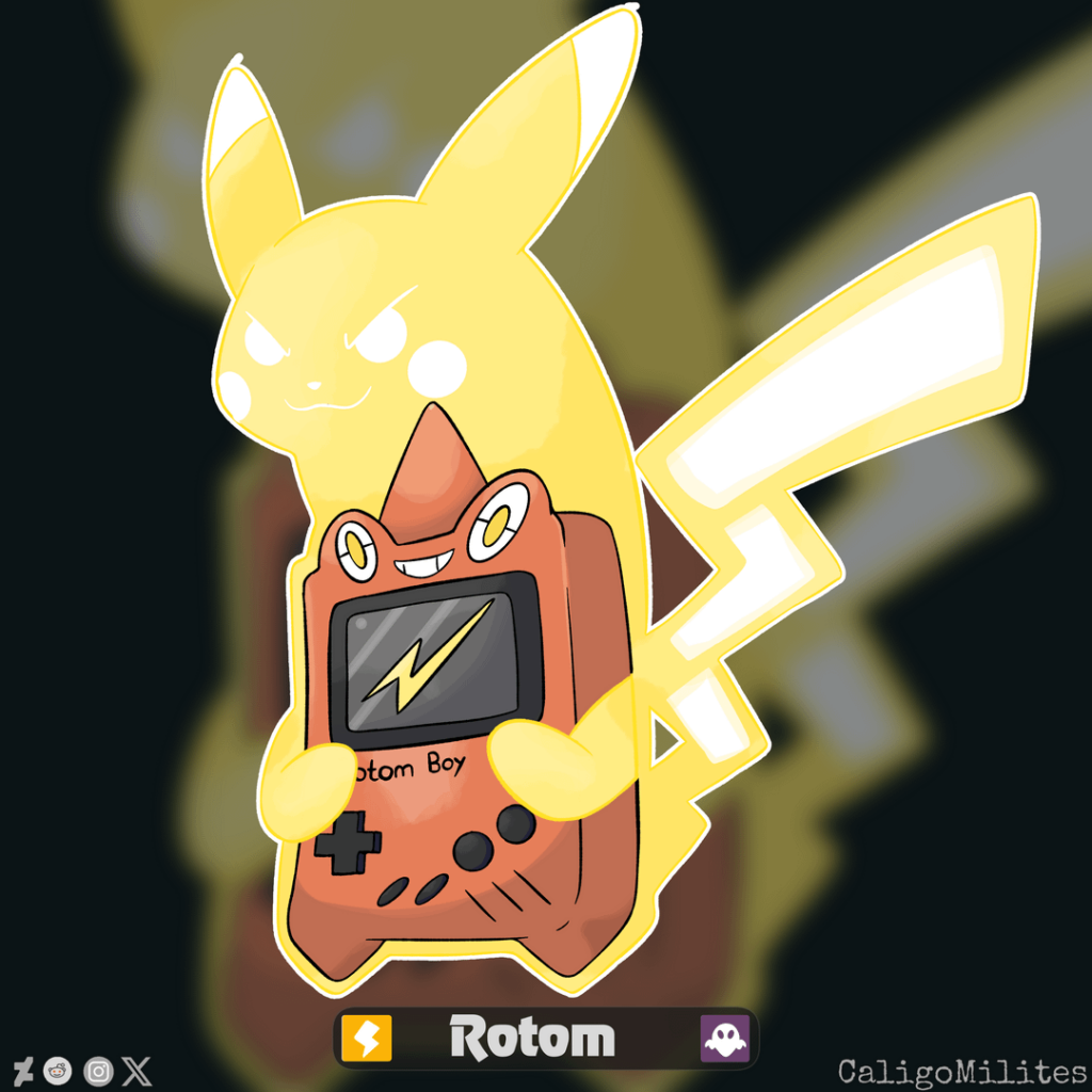 Faketober Day 2: Possessed - Rotom Gameboy Form