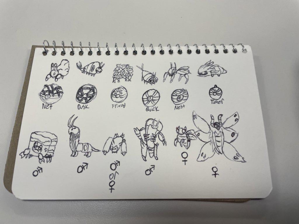 My bug team I doodled while in training