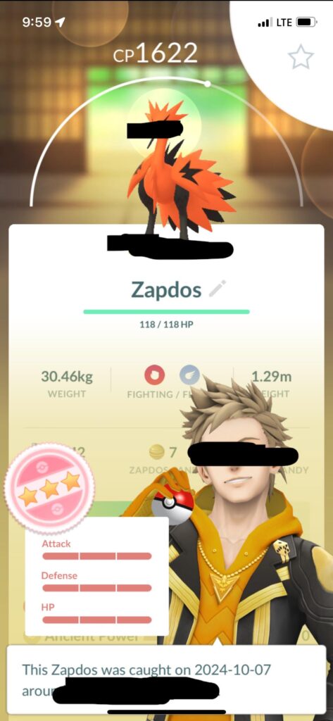 I am in disbelief. Just my 6th Hundo. 11k caught.