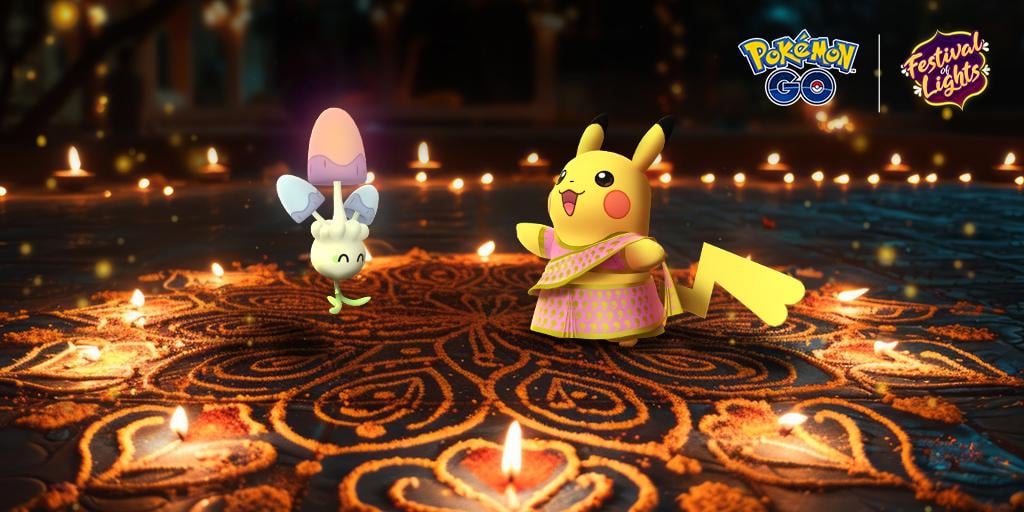 Pikachu wearing a saree will be India exclusive during festival of lights event