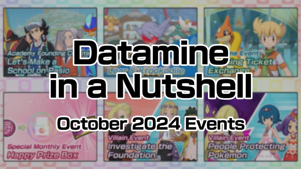 [Pokemon Masters EX] DATAMINE IN A NUTSHELL (October 2024 Events)