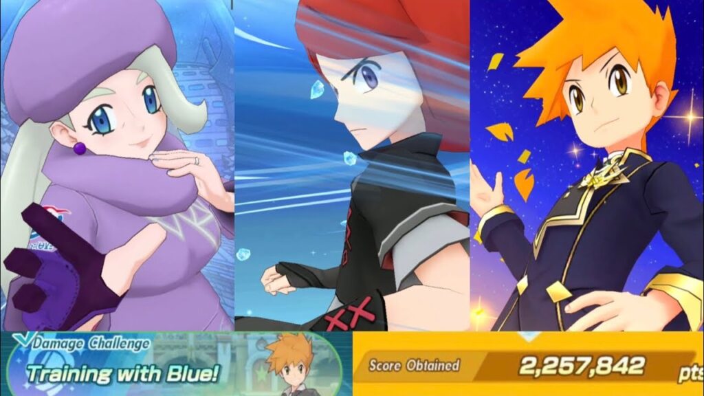 Getting 2.25M in Blue's Damage Challenge with SS Silver, NC Blue, and Melony (Ice-weak, 3v1)