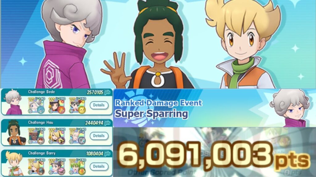 6,091,003 Points in Super Sparring No.3 [Pokemon Masters EX]