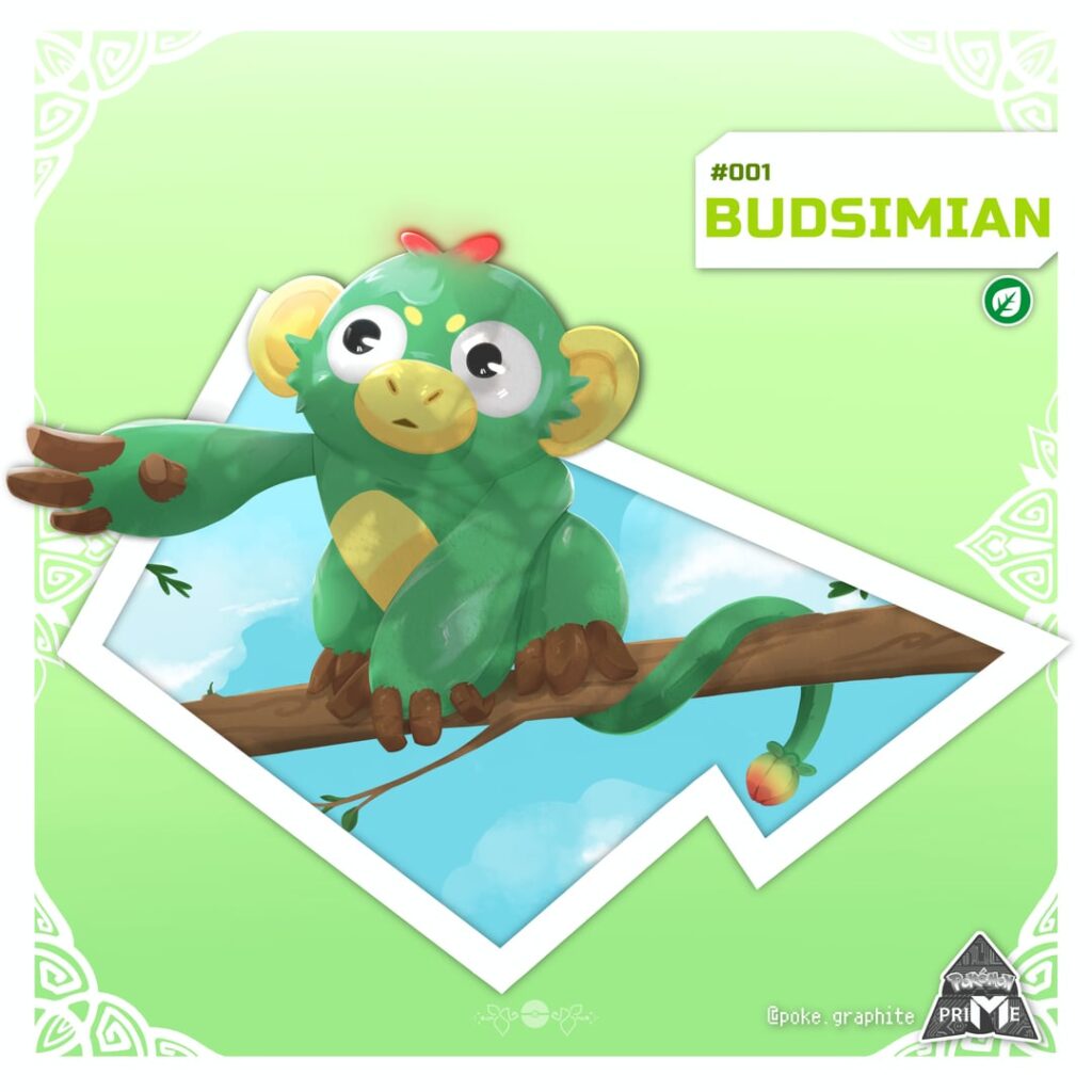 BUDSIMIAN the grass starter #PokemonpriMe