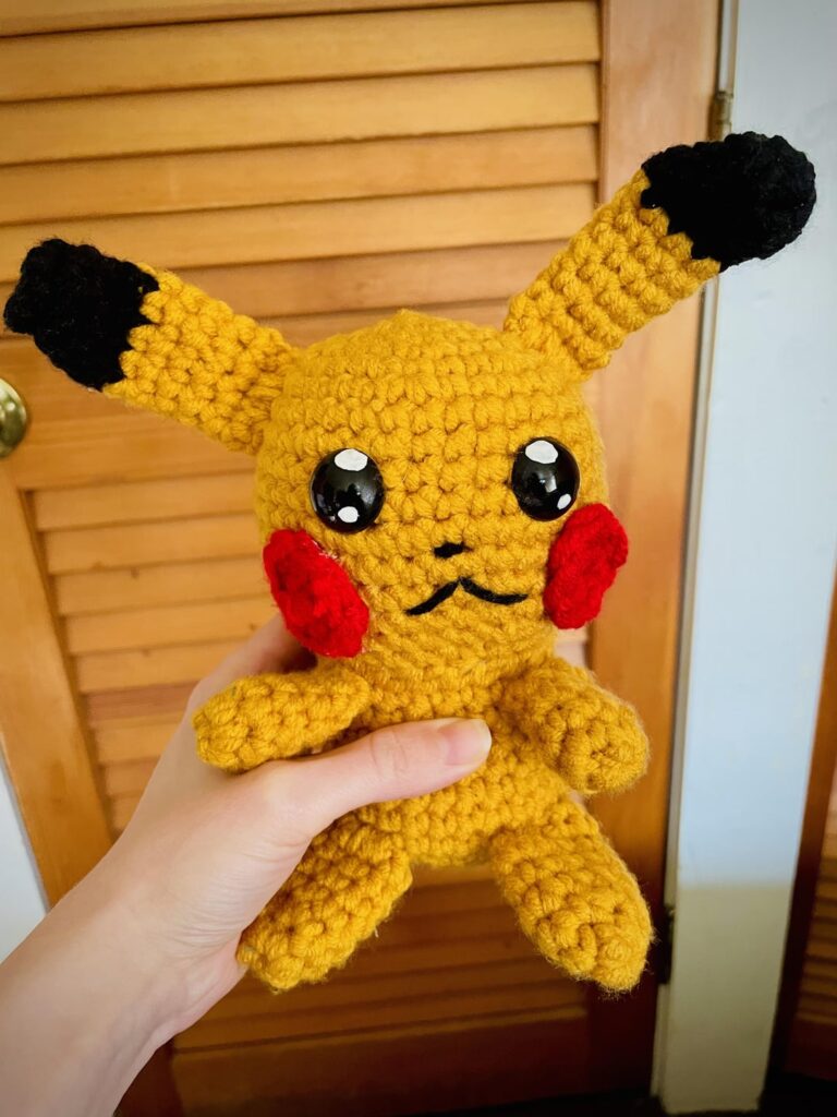 Crochet Pikachu I made!