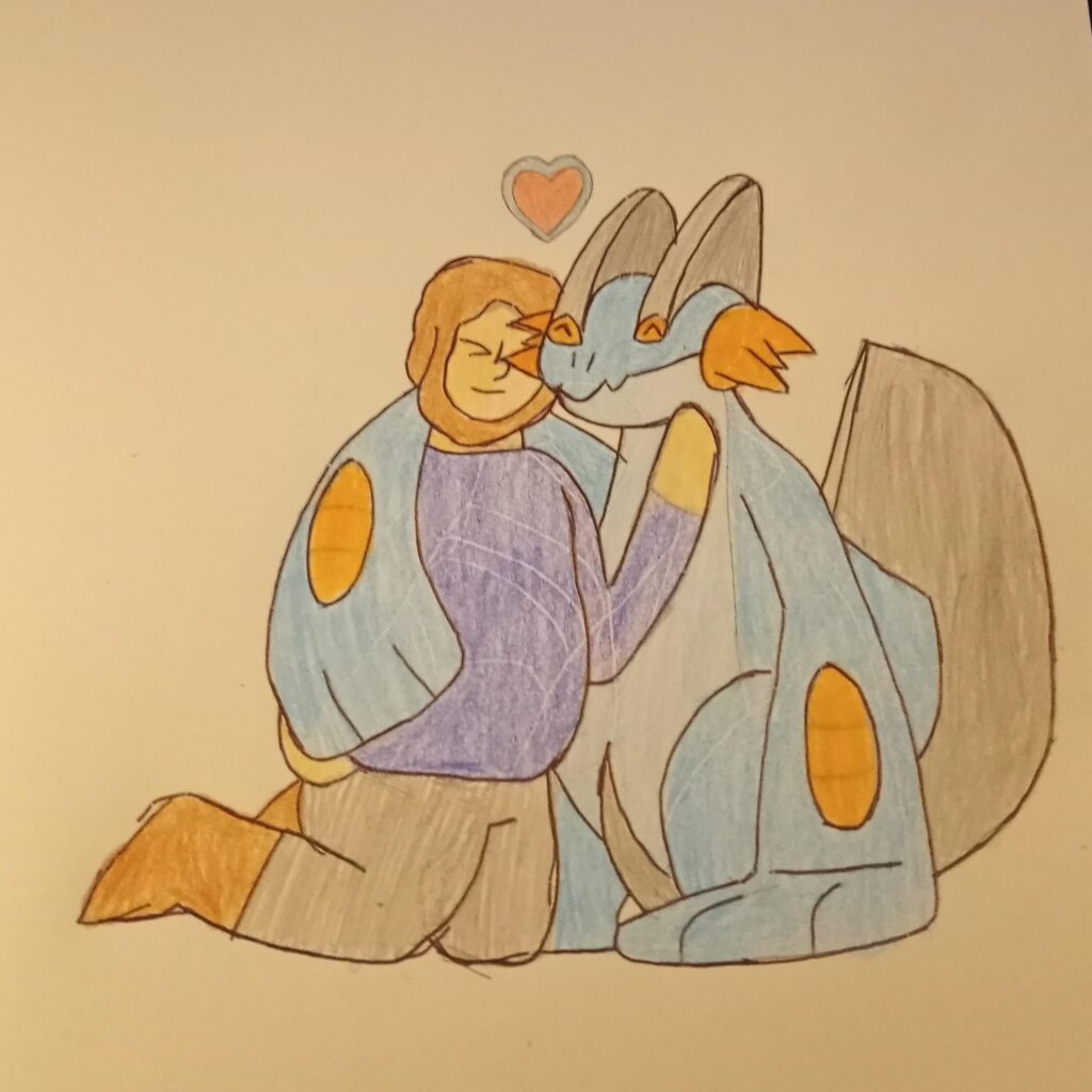 (OC) me spending time with my Swampert, Muddy.