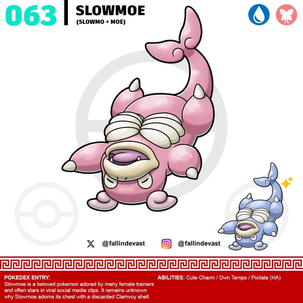Regional Slowbro Fakemon Line
