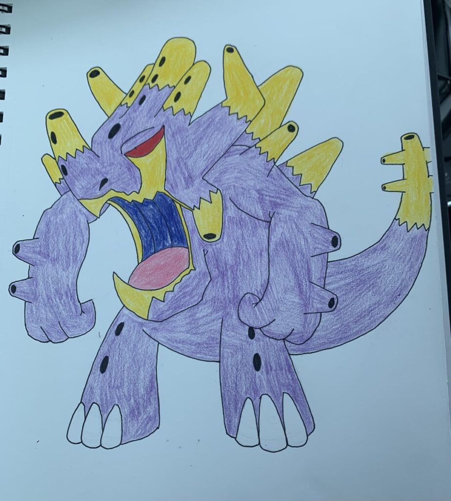 Booming Bass and Iron Wubz are Normal/Dragon and Normal/Electric Type respectively.