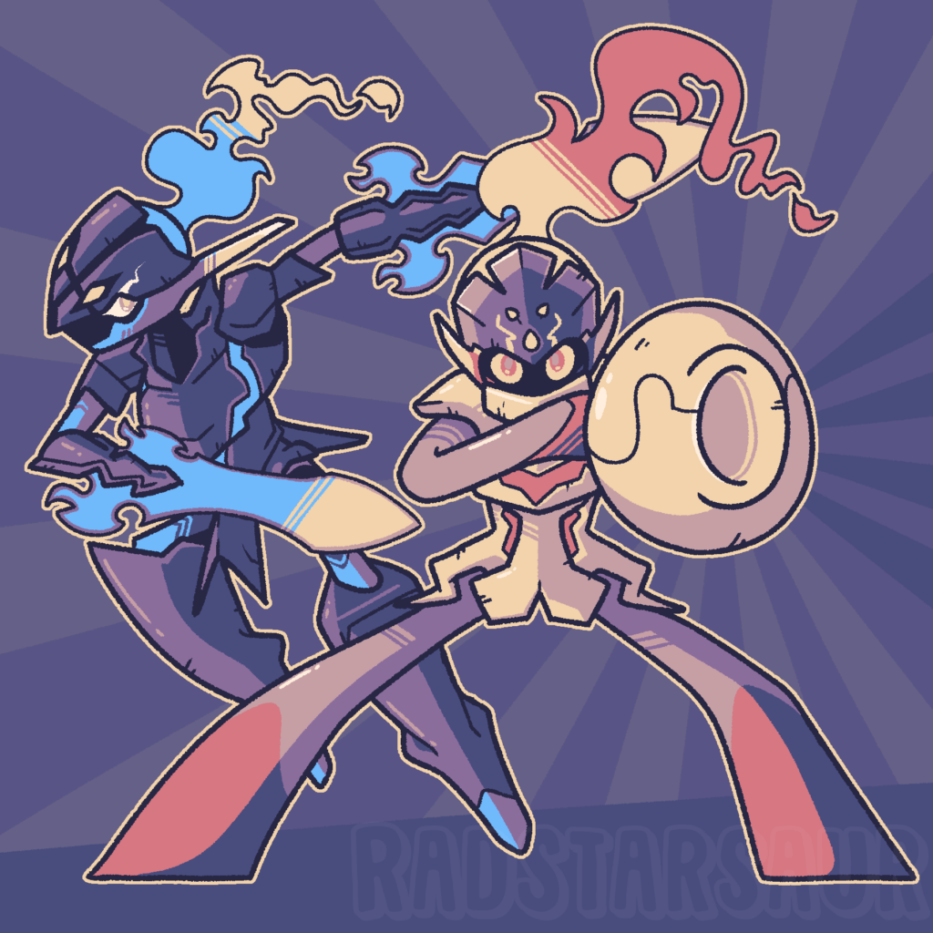 [OC] Ceruledge and Armarouge!
