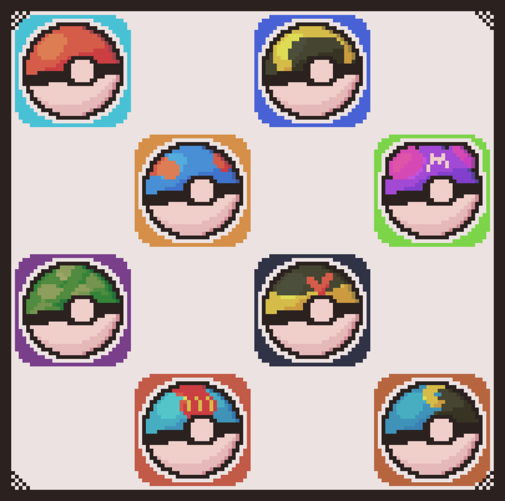 More pokéballs pixel art! OC