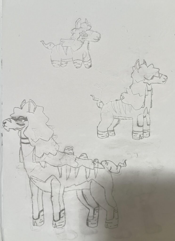 The Atuba region (Based on Brazil) grass starter, Llassava and it's evolution line