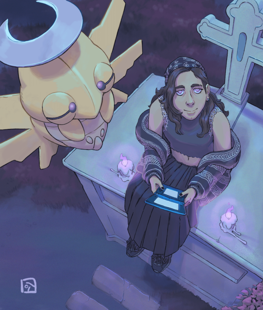 [oc] spooky season is coming. choose your spectral partner (this was a commission)
