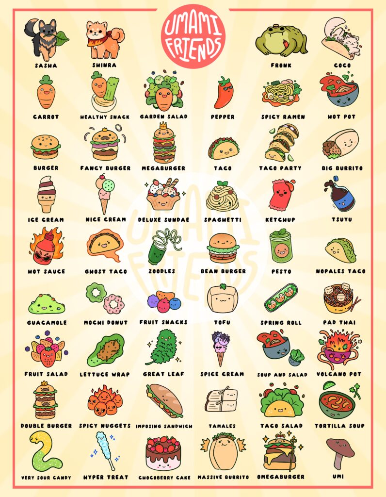 Collect All 50* Umami Friends!